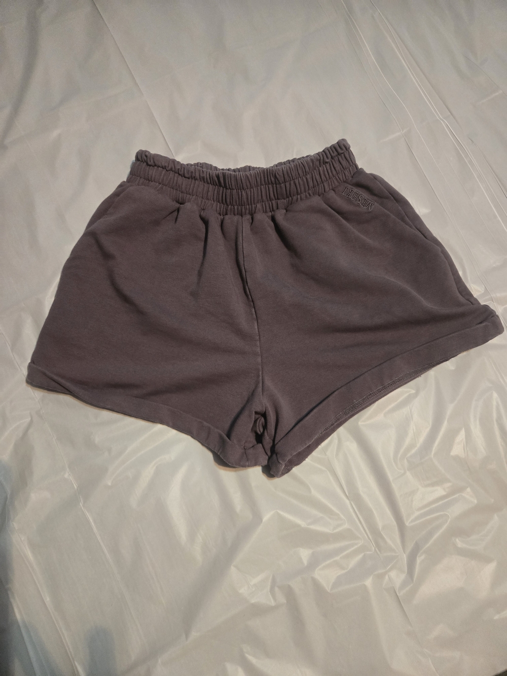 Meshki Women's Athletic Shorts in Charcoal Gray